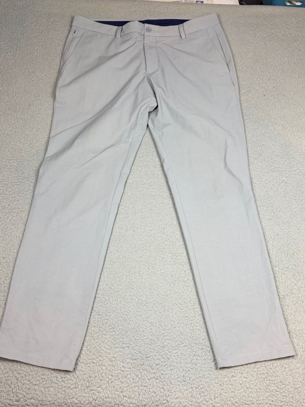 Vineyard Vines On The Go OTG Pants Men's Size 36 X 32 Gray Performance Stretch